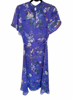 Oasis Vibrant Purple Floral Dress